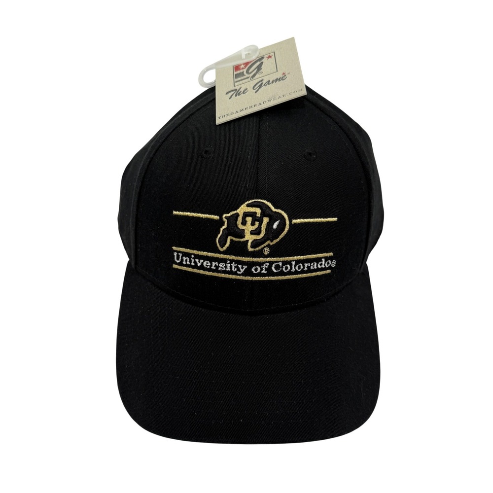 University of Colorado Buffaloes Black Adjustable Hat Cap Strap Back‎